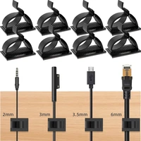 usb cable organizer adjustable cord clip car dashboard desktop tidy phone charger wire manager bracket fixed clasp holder
