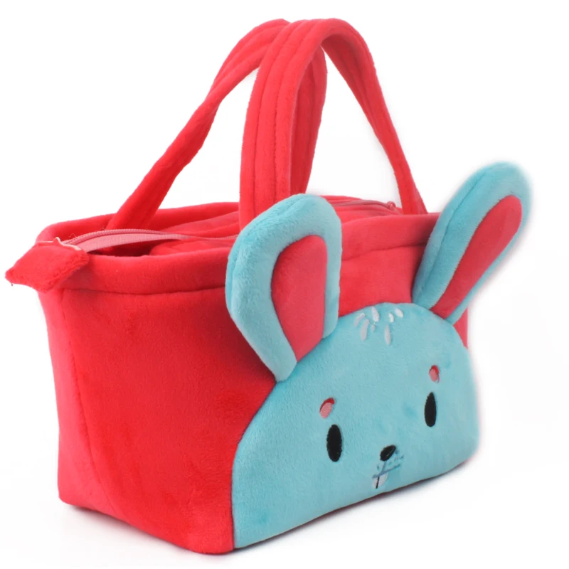 Cute Cartoon Tote Bag Child Lunch Bags Children's Fashion Handbags For Kids Portable Stationary Life Candy Gift Plush Hand Bag
