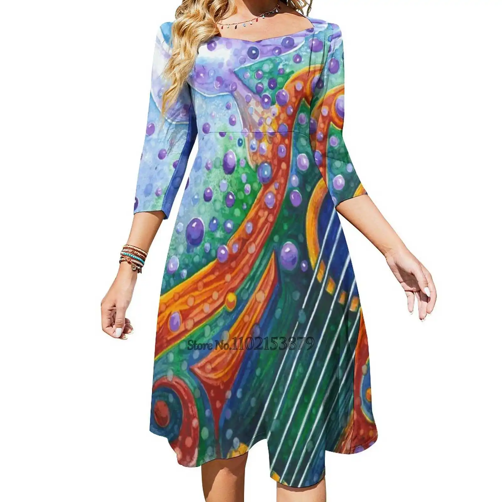 

Женское платье с открытой спиной и квадратным вырезом, 6Xl