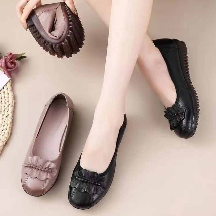 

Fashion Leather Loafers Ladies Luxury Moccasins Shoes Summer Flats Casual Daily Oxford Casual Cute Shoes Sandales Femmes été