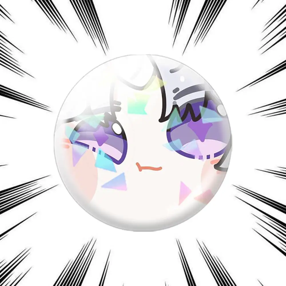 Фото Брошь-значок Ayatsuno Yuni StelLive VTuber 75мм 44мм 25мм для рюкзака, головного убора, аксессуаров, игрушек №5