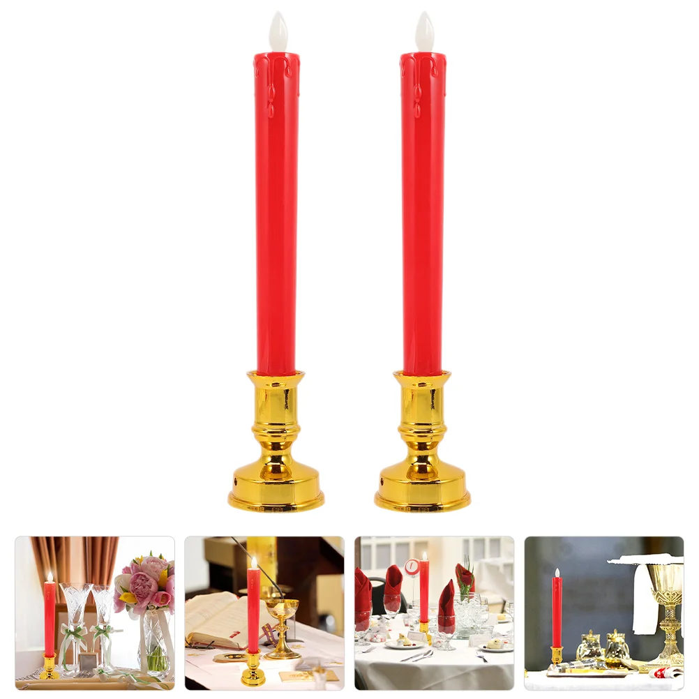 

Led Lamp Light Electric Chinese Altar Flameless Retro Lights Decor Worship Supplies Burner