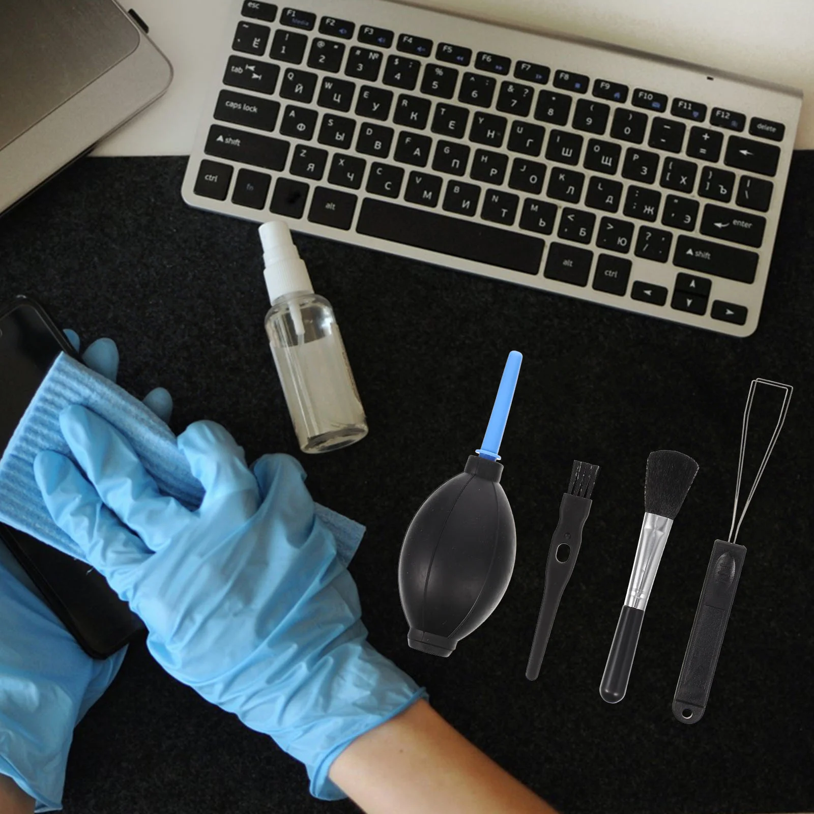 Щетка для чистки клавиатуры пылезащитные антистатические чистящие средства