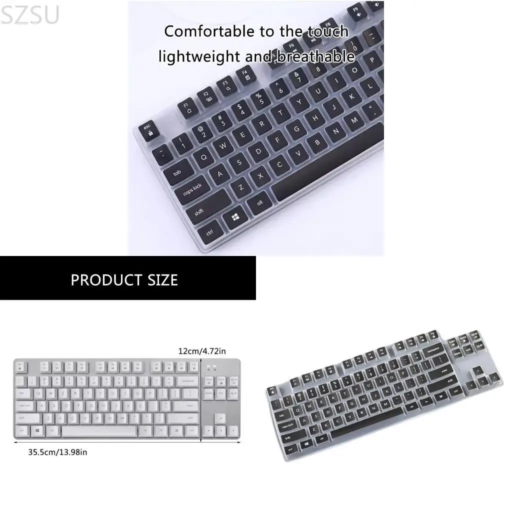 Фото Тонкий чехол для клавиатуры SZSU для K835 K855 Soft Touch, защитная оболочка из ТПУ №1