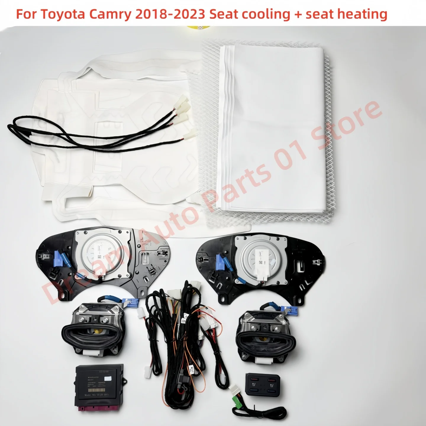 

Охлаждение автомобильного сиденья подходит для Toyota Camry 2018-2023, Интеллектуальный вентилятор спинки переднего сиденья, кондиционер, панель управления