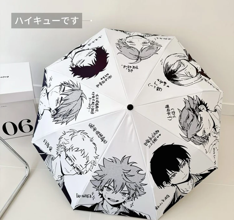 

Автоматический зонт Haikyuu!! черный