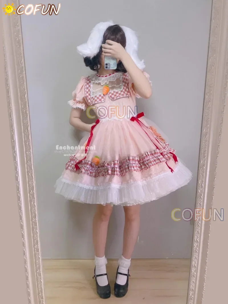 Костюм для косплея RealCos Touhou Project Tewi Inaba с черным кроличьим животом косплей-костюм