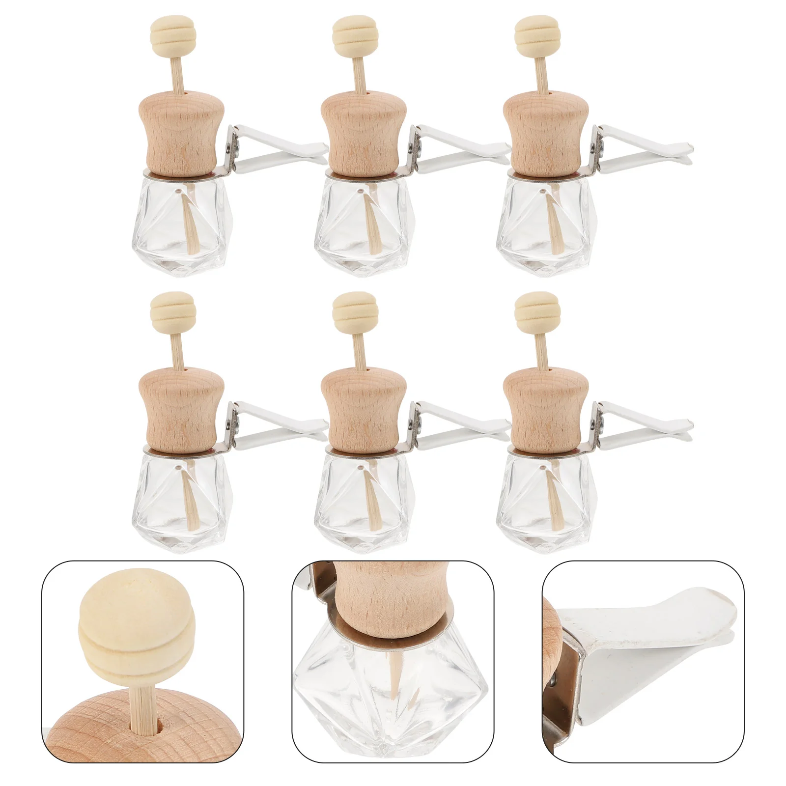 

Bottle Diffuser Car Perfume Essential Oil Vent Empty Clip Bottles Vials Aroma Aromatherapy Sample Fragrance Supplies Air