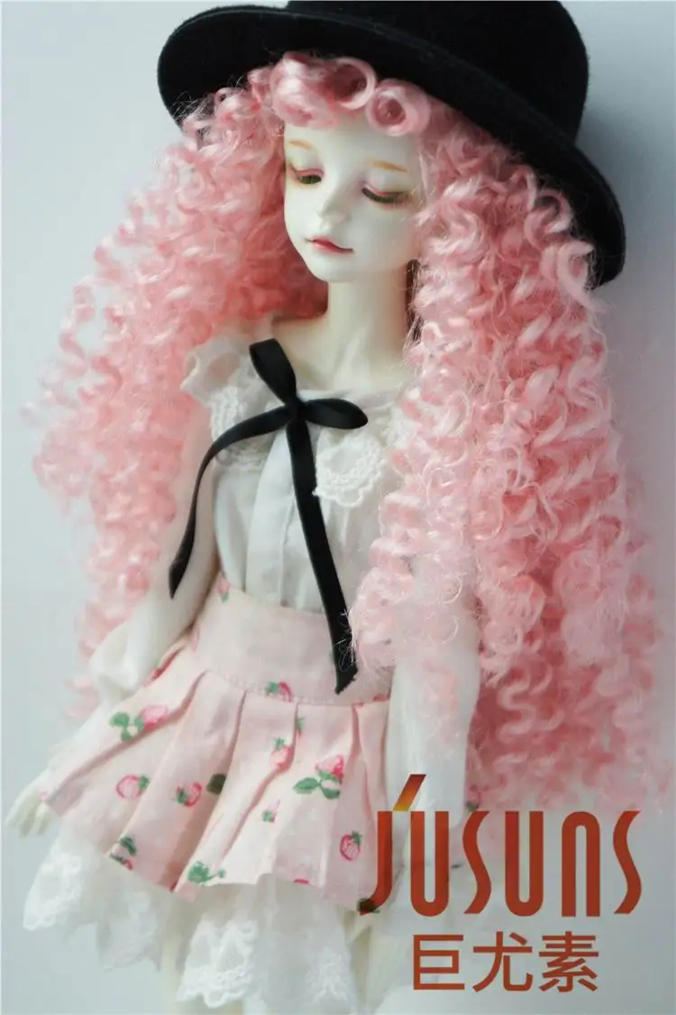 JD145 1/6 1/4 1/3 курчавый BJD синтетические мохеровые парики YOSD MSD SD волосы для кукол