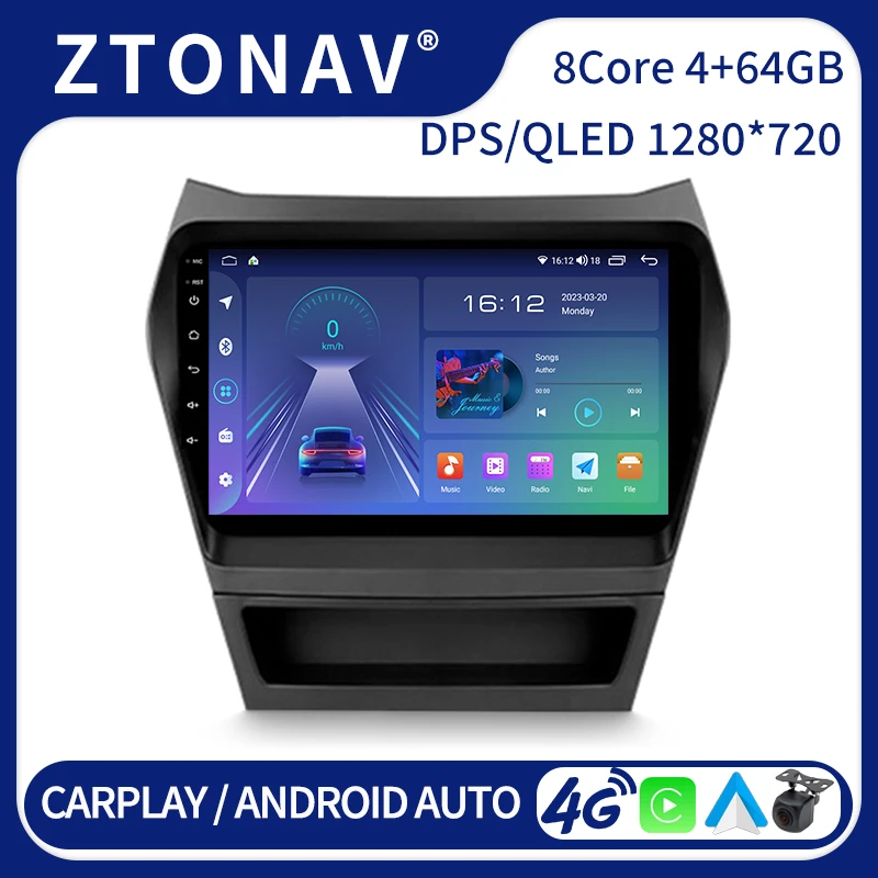samochodowy odtwarzacz DVD do Hyundai Santa Fe 3 2013 2014 2015 2016 Radio samochodowe Media Video Player Headunit Wireless Carplay Auto 2 Din