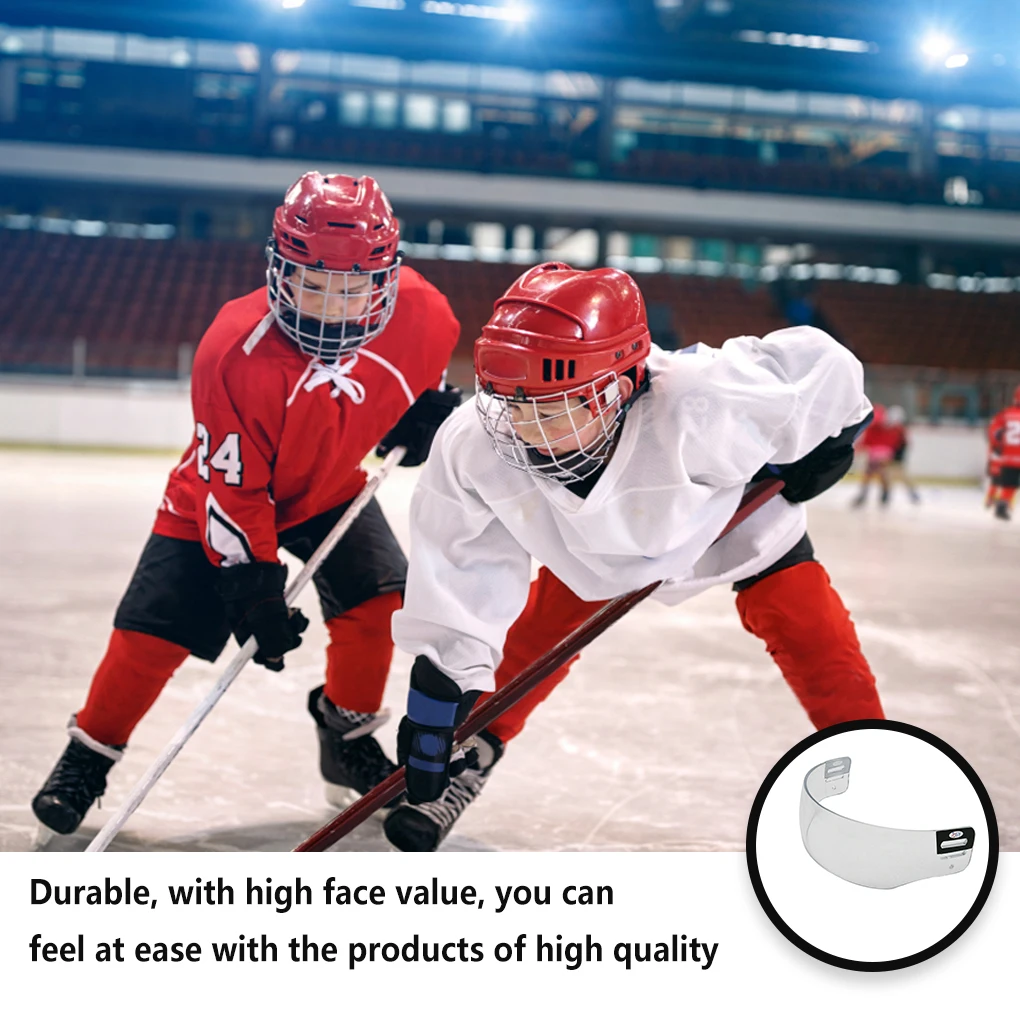 

Ice Hockey Helmet Cover Transparent Anti-Fog Skates Snow Ski Training Practice Eye Protector Gear Equipment for Adults
