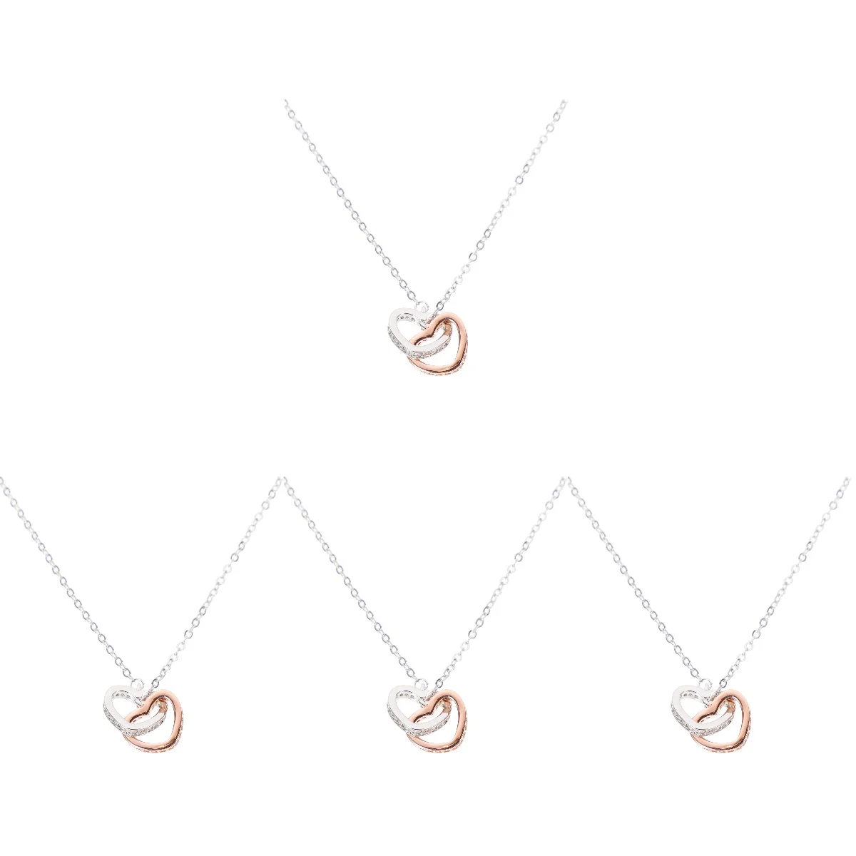 

Ожерелье с подвеской в виде сердца, 4 шт.