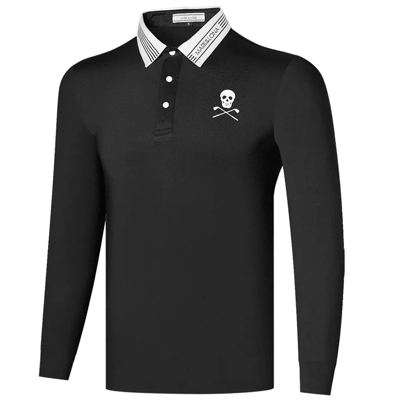 

Мужская одежда для гольфа Mark & LonA, футболка с длинным рукавом, быстросохнущая спортивная рубашка для тренировок на весну и осень