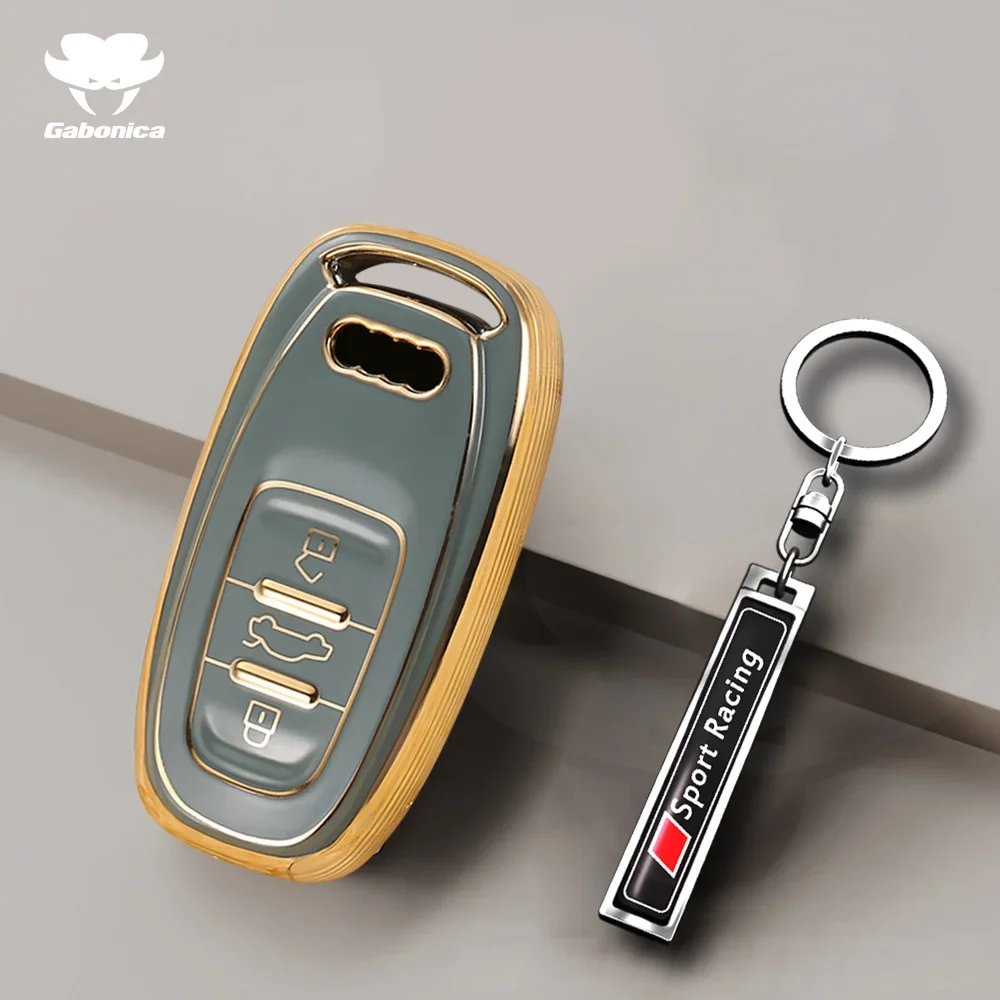 Новинка ТПУ автомобильный чехол для ключа с дистанционным управлением Audi A1 A3 8V A4