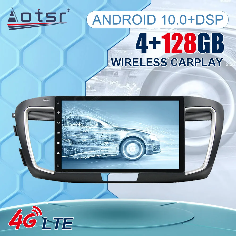 

CarPlay 2din 9" Android 11 Car Radio Auto Video Stereo Multimedia Player GPS Navigation For Honda Accord 9 2013 - 2017 Head Unit