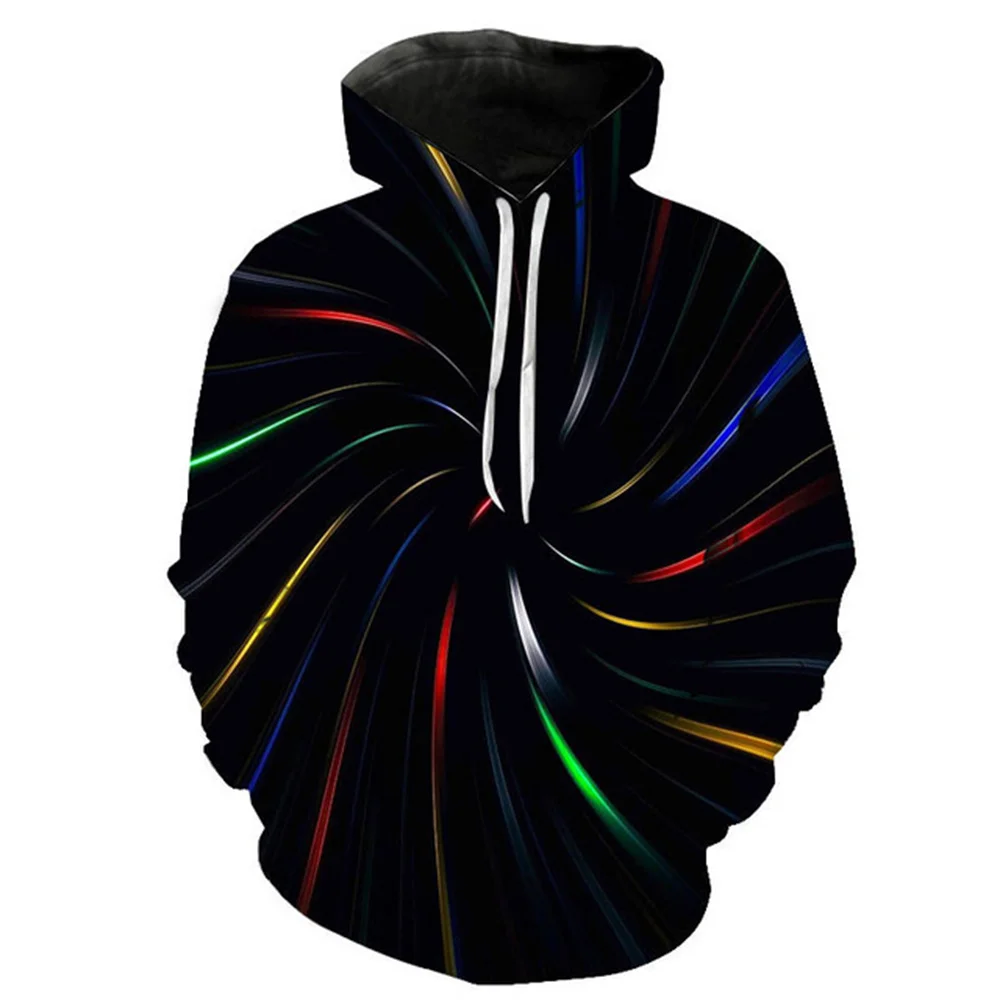 

Fashion Cool 3d Digital Printing Men's Hoodies 2022 Autumn New Casual Rays Print Long Sleeve Hooded Pullover for Men Clothes