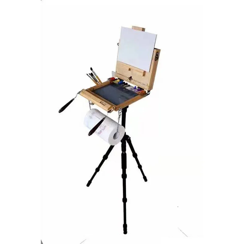 

All handmade painting box portable Easel Sketch Box Painting Box