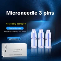 nanosoft microneedle 34g 1 2mm multi needle 3 pins micro needle for hyaluronic acid filler injection beauty neck anti aging