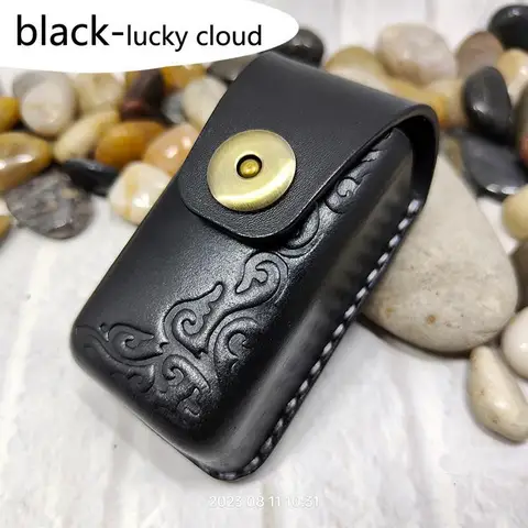 Складной кожаный футляр для очков Blongk на ремне, складной чехол для очков ручной работы из воловьей кожи, маленькая поясная сумка, забавная сумка для мужчин, женщин, мужчин, планшетов