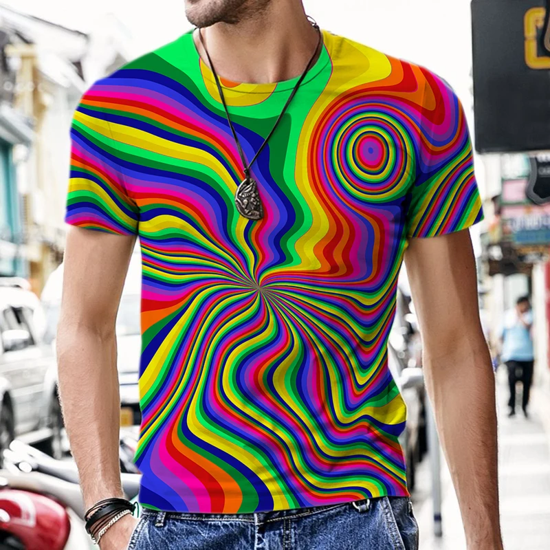 

Men's Style Short-sleeved Fashion Summer Fashion Plus Size 3d 3d Printed T-shirt Size