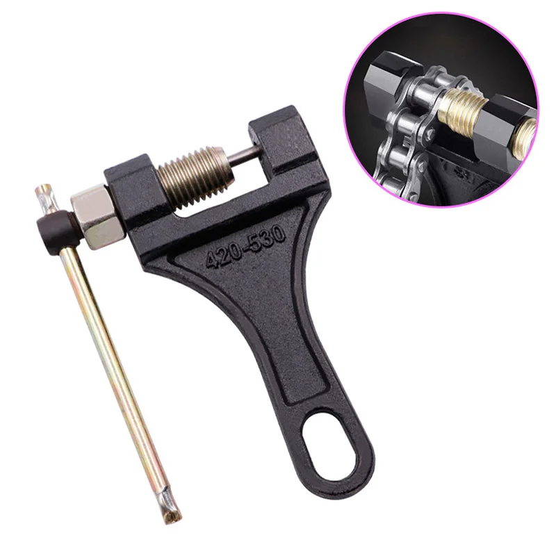 

Motorcycle Chain Breaker Link Removal Splitter Motor Chain Cutter Riveting Tool 420-530 Motorbike Motocross Chain Breaker Tool