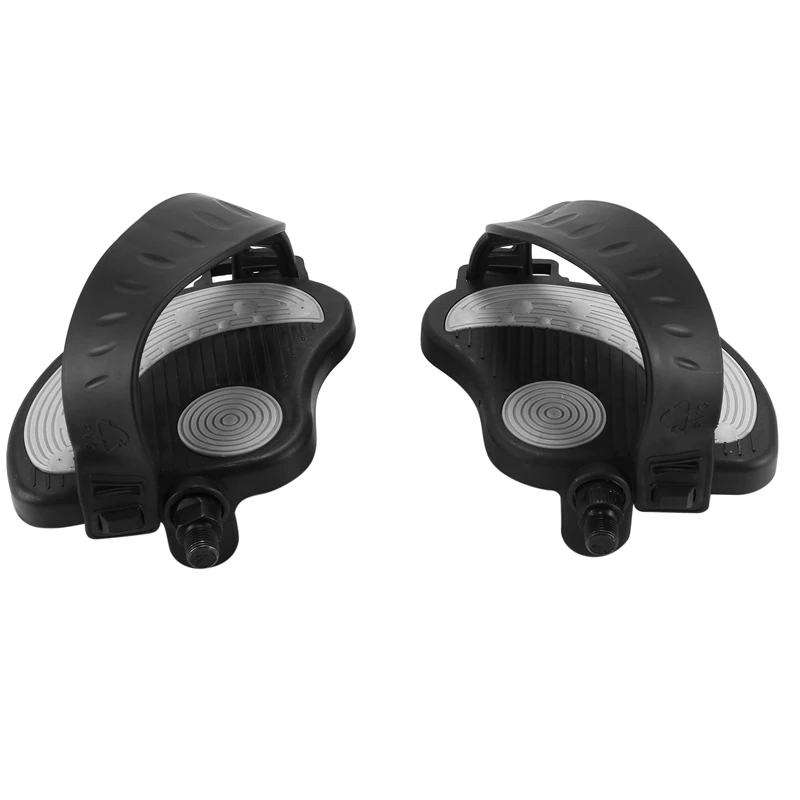 

Exercise Stationary-Bike-Pedals With Straps - 1 Pair Fitness Bike Pedals Replacement Parts