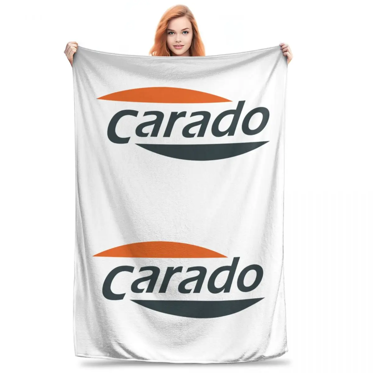 Одеяло с логотипом Carado фланелевые дышащие Пледы для дивана одеяло путешествий
