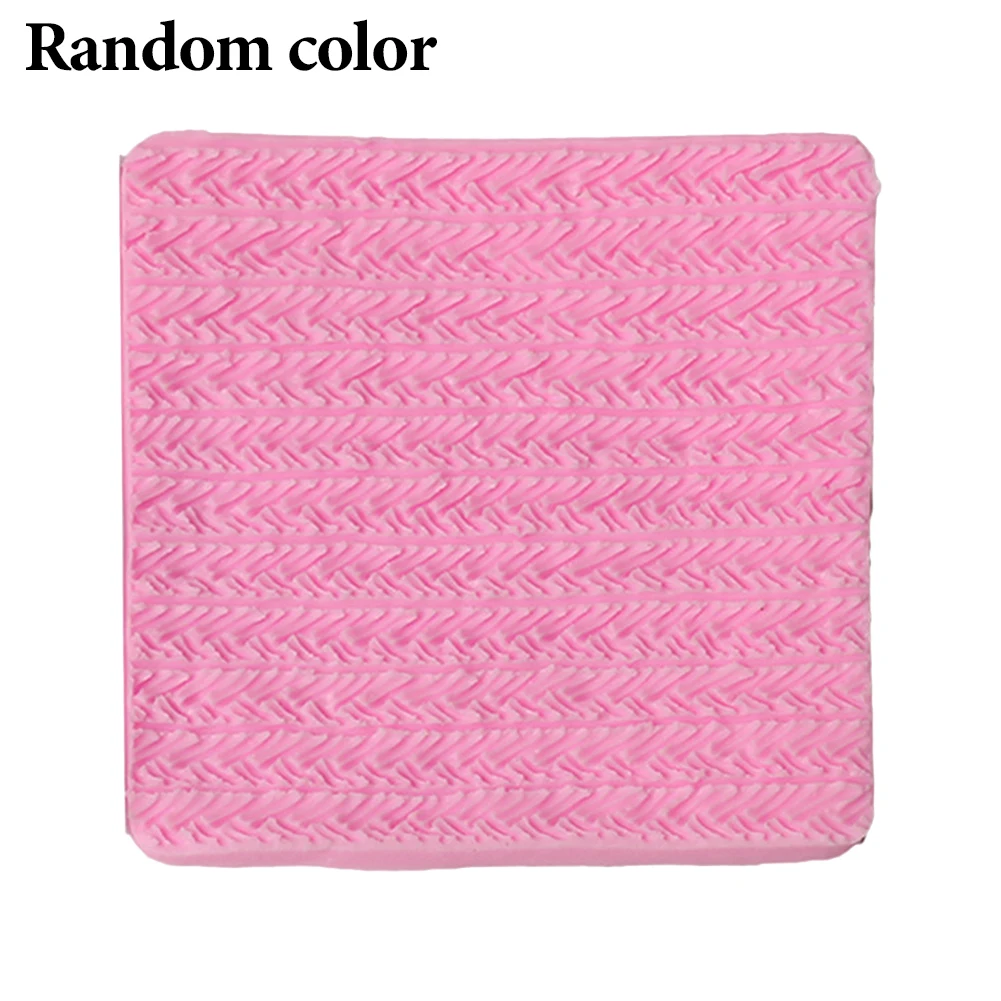 

Cake Decor Home DIY Baking Tool Fondant Mold Accessories Candy Cookie Cooking Knitting Texture Handmade Easy Clean Soft Silicone