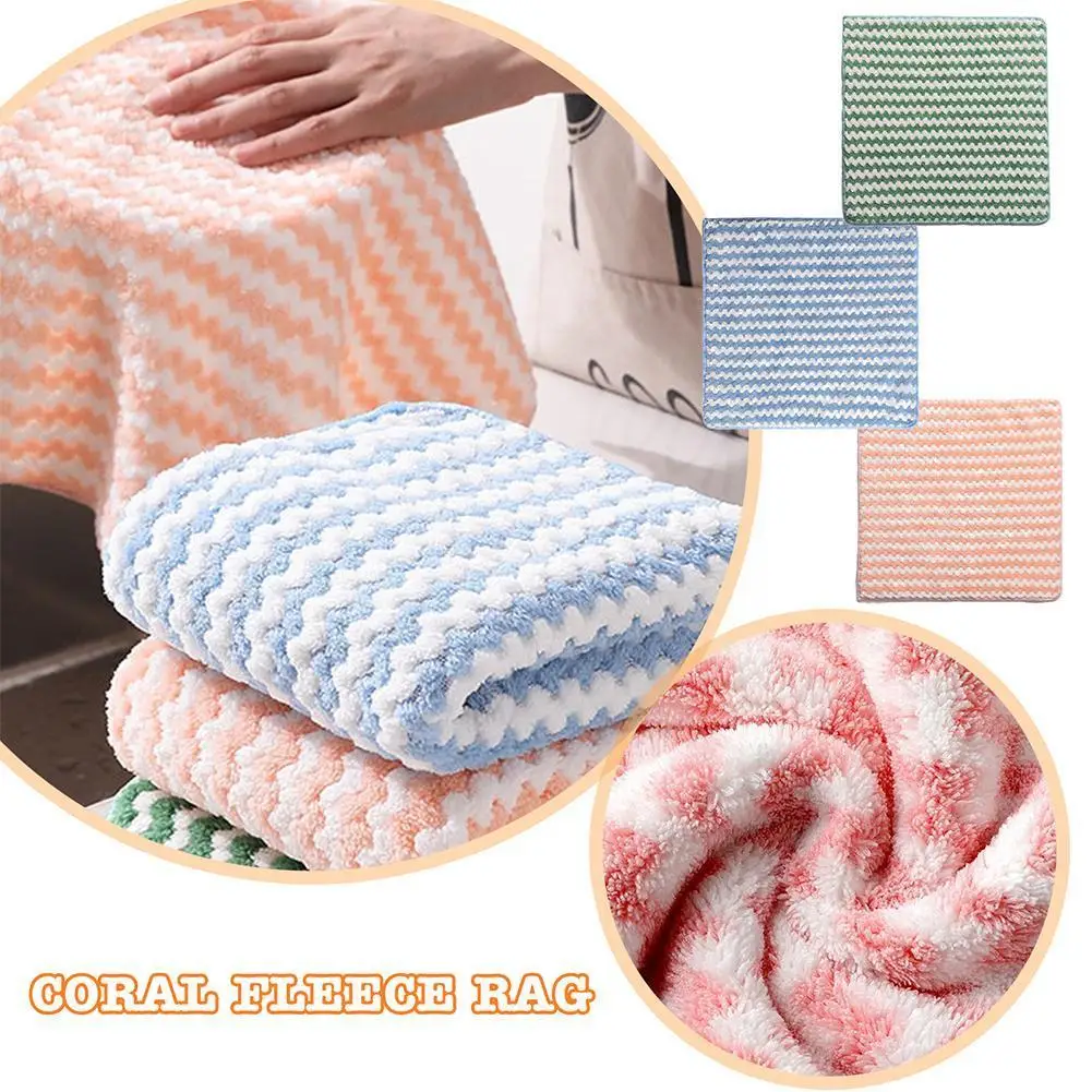 

10pcs Super Absorbent Microfiber Kitchen Dishcloth Cleaning Tableware Household Tools High-efficiency Gadgets Rags Kitchen A6j9