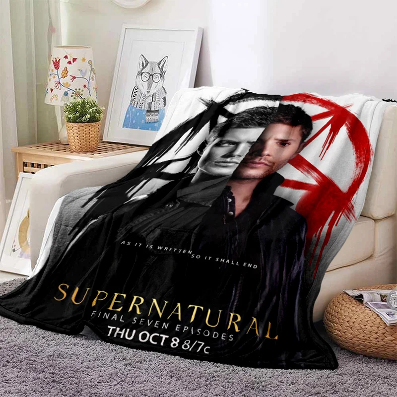 Драма сверхнатуральная серия мягкое пледовое одеяло мультяшное зеленое