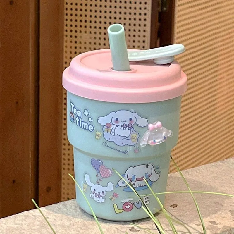 Sanrio Hello Kitty Cinnamoroll сопутствующая чашка для воды новая милая чайная студенческие
