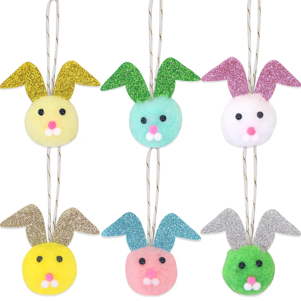 Cartoon Plush Rabbit Decoration Pendant for Kids European and American Holiday Party Gift