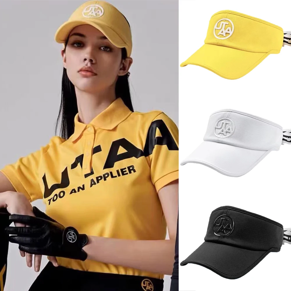 

UTAA Korea Women Golf Cap Sport Empty Top Golf Hat Cap Sun Protection Breathable Hat