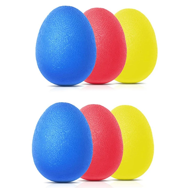 

6Pcs Hand Grip Strength Trainer, Stress Relief Ball, Wrist Rehab Hand Grip Equipment Ball Finger Resistance Exerciser