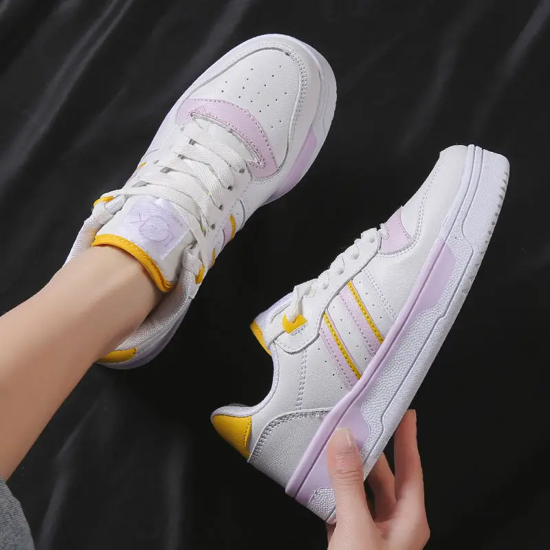 

Кеды женские холщовые, спортивные кроссовки известных брендов, высокие, низкие, в стиле Харадзюку, белые, на плоской подошве