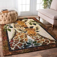 giraffe 3d printed carpet mat for living room doormat flannel print bedroom non slip floor rug 02