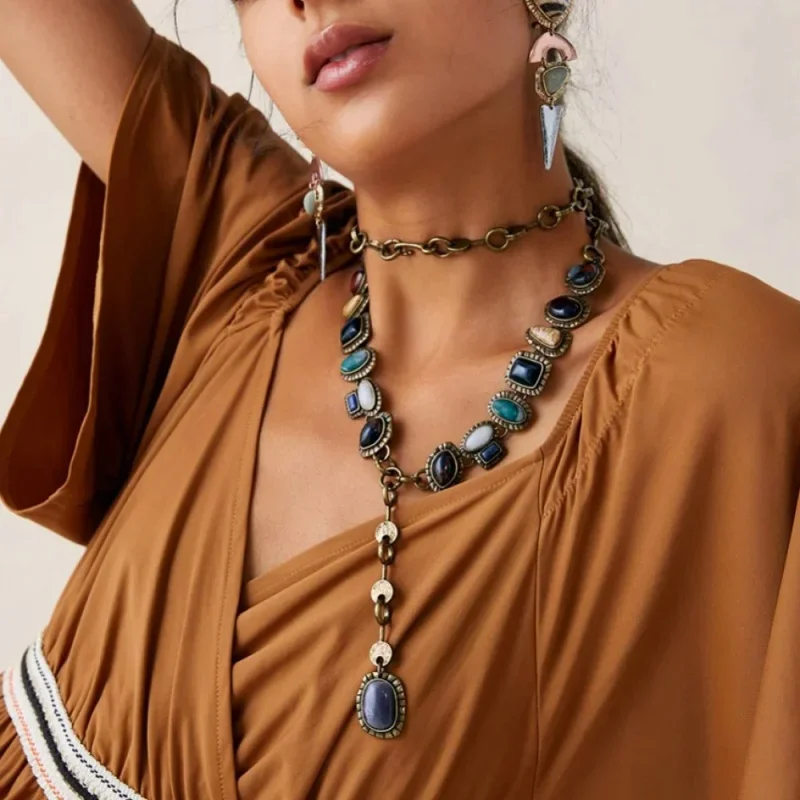 Новый изысканный богемный этнический стиль ретро браслет женский металлический