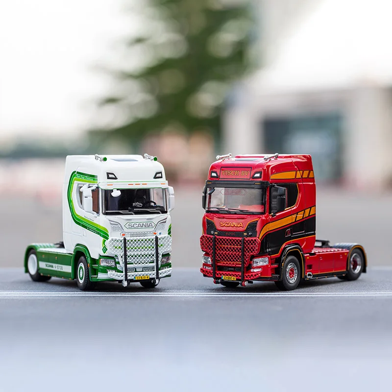 

Die-cast 1:64 Scale Scania Heavy Transport Truck S730 Front Wheel Steering Simulation Alloy Car Model Static Decoration Gift