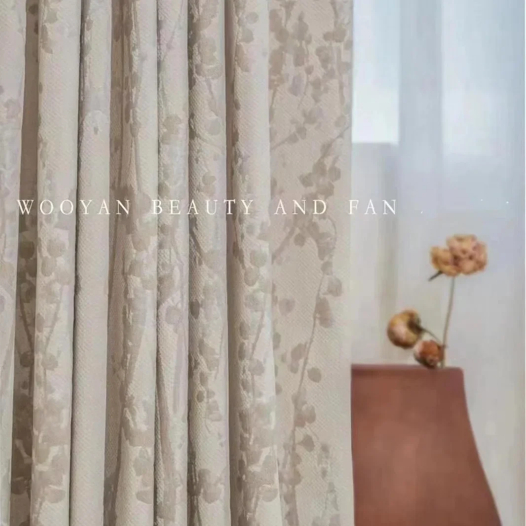 NH6014 Новый китайский стиль черно-белые тушью живопись синель жаккардовая