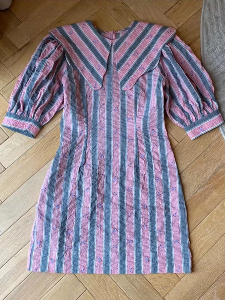 (Рекламная акция) блузки в полоску с цветочным принтом горошек женская