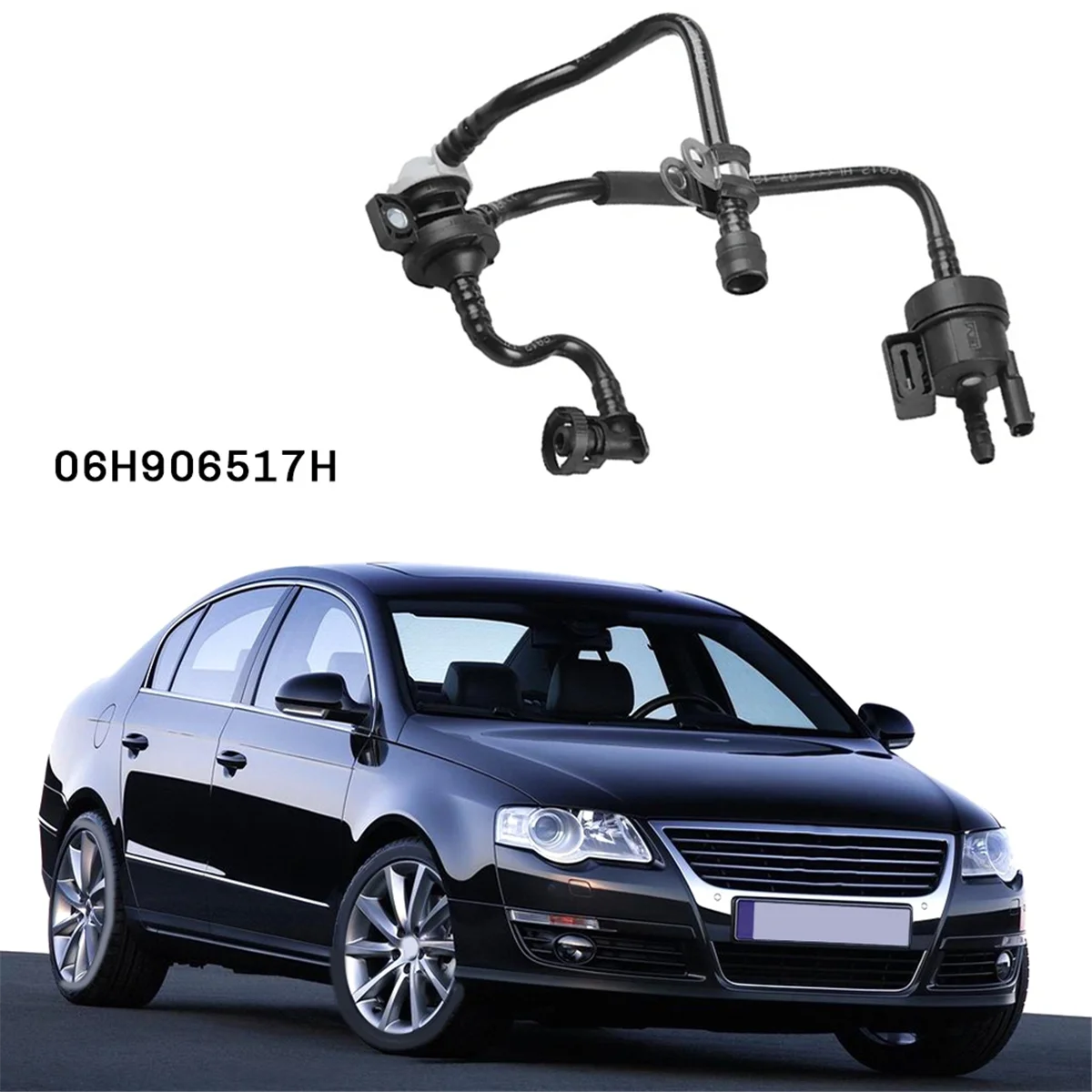 Топливный вакуумный клапан для очистки выхлопных газов Соленоидный 06H906517H VW Golf GTI