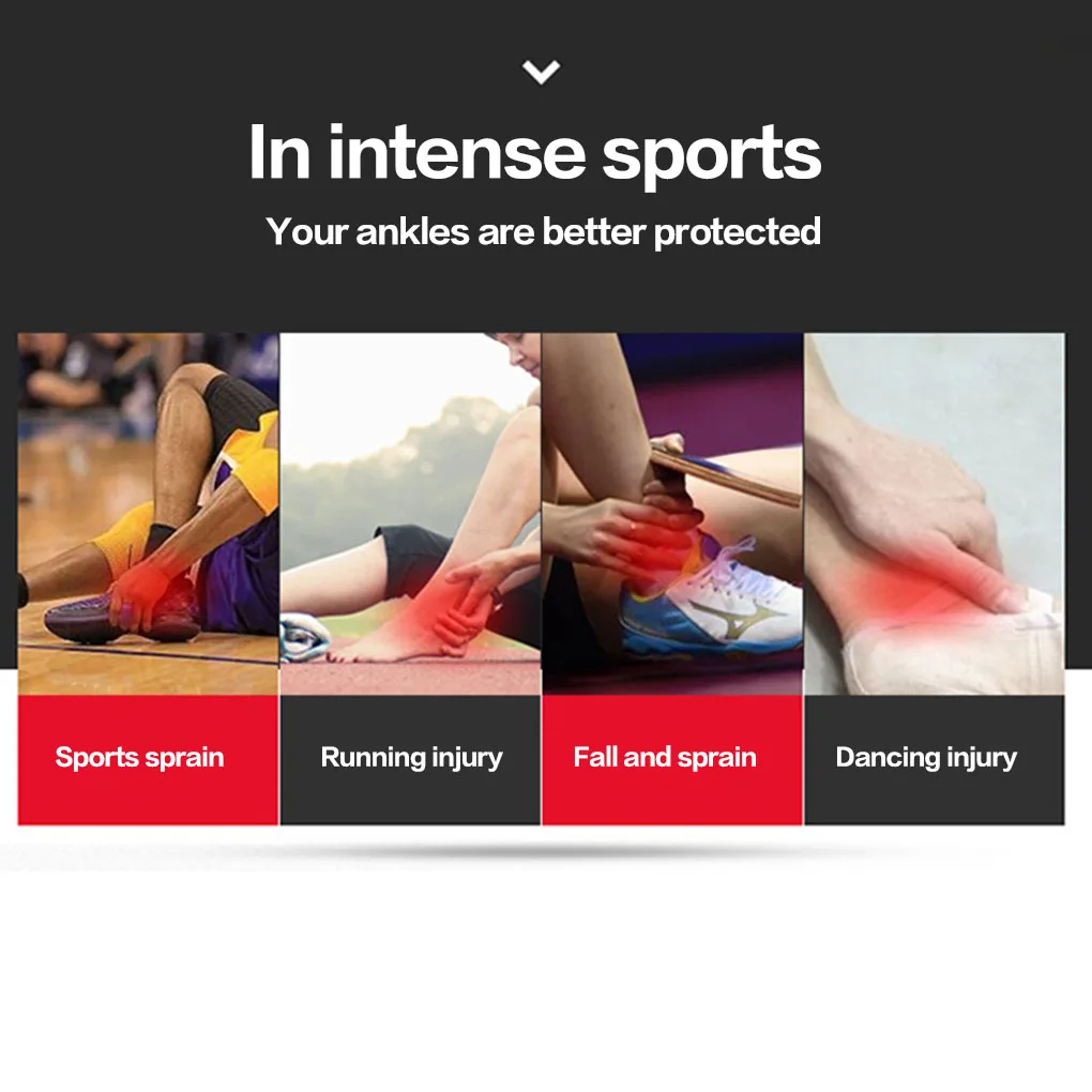 

1PC 3D Pressurized Ankle Brace Compression Strap Sleeves Support Elastic Bandage Foot Protective Gear Gym Fitness