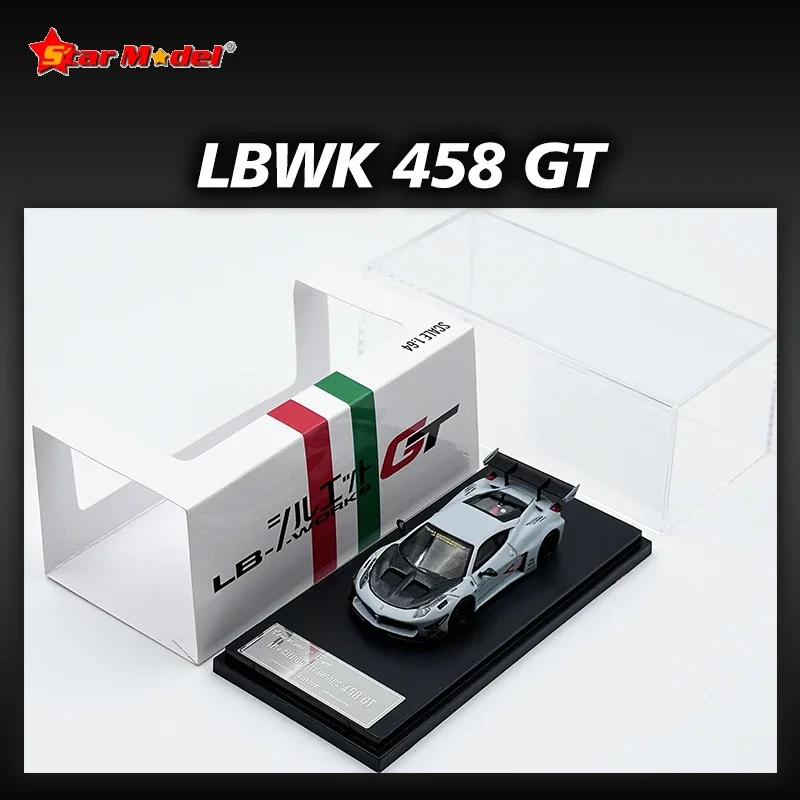 STAR 1:64 LBWK 458 GT Air Force Grey литая под давлением диорама модель автомобиля коллекция