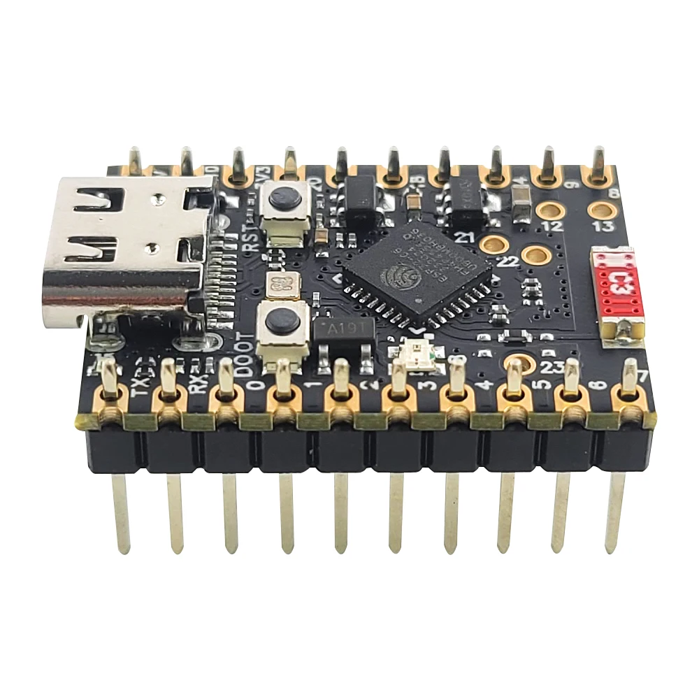 Макетная плата MINI ESP32-C6 C6 паяный комплект модуль Wi-Fi6 N4 BT с кристаллическим
