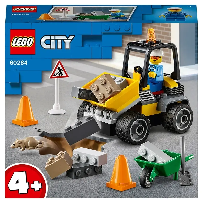 Конструктор LEGO City Great Vehicles 60284 Автомобиль для дорожных работ | Игрушки и хобби