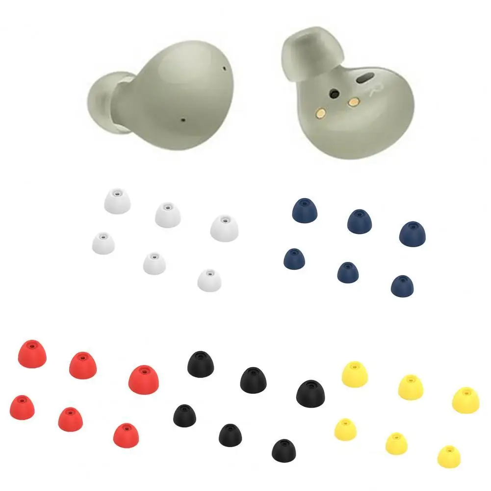 

3 Pairs Practical Eartips Anti-static Mini Ear Tips Silicone In-ear Earbud Ear Tips Earphone Ear Tips