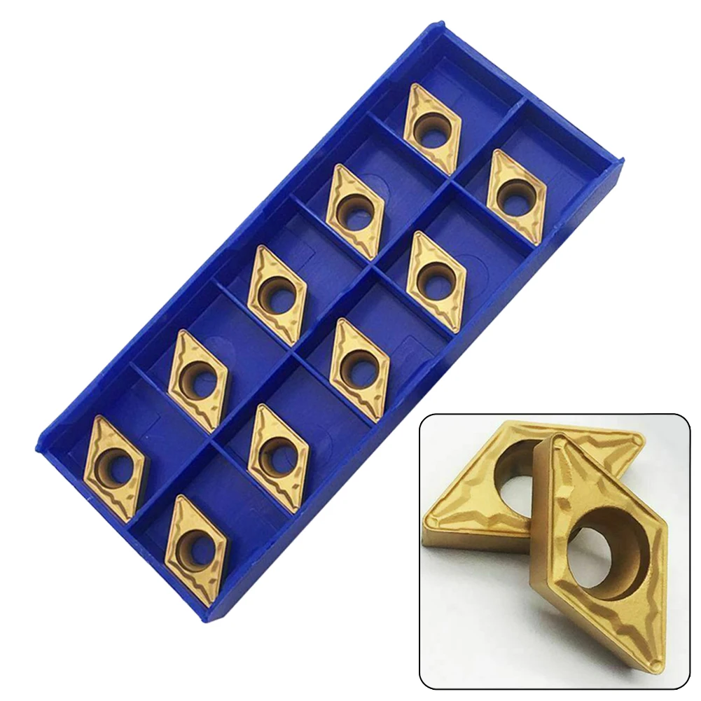 

10pcs DCMT11T308-HMP NC010 CNC Carbide Inserts Metal Lathe Turning Mechanical Workshop Tools Precision Grinding