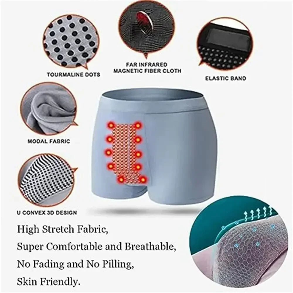 2 шт. дышащее мужское нижнее белье для магнитной терапии из полиэфирного волокна