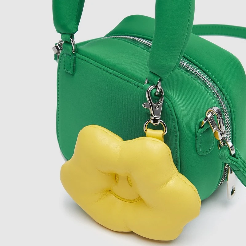 Women's Bag 2023 Brand New Summer Fashion Design Sense Small Square Bag Green Handbag Luxury Gg Small Smiley Shoulder Tote Bag
