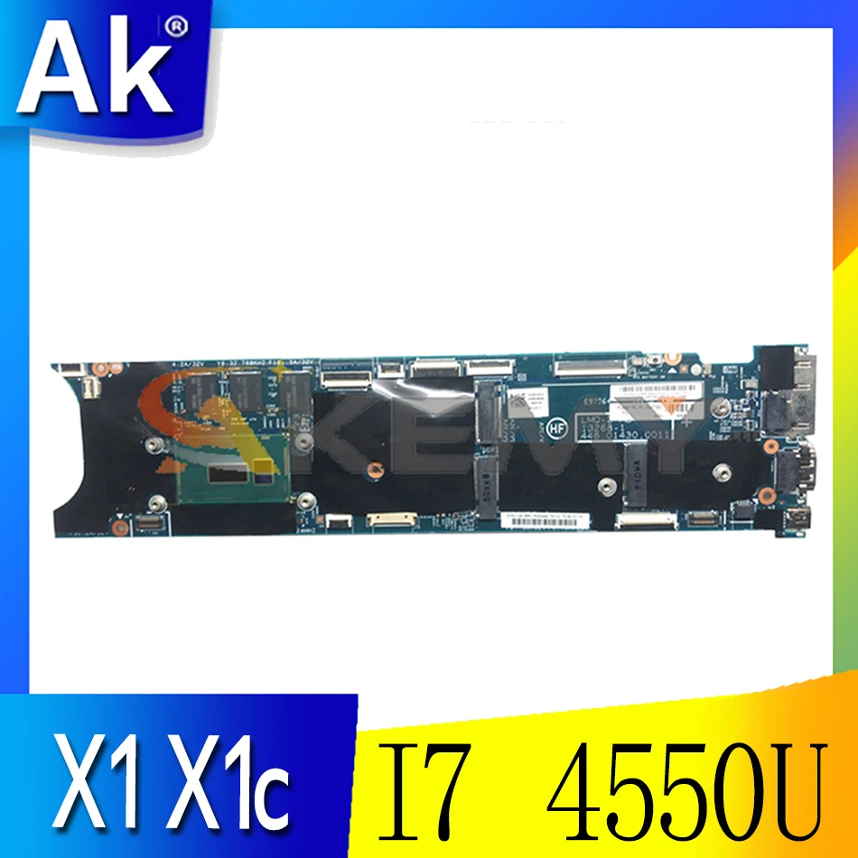 

Akemy для Lenovo ThinkPad X1 X1c карбоновая материнская плата для ноутбука, ПК, LMQ-1 MB 12298-2 I7 4550U 8G, гарантия качества, 100% Протестировано